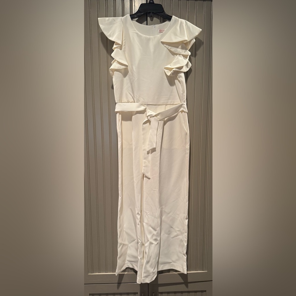 Girls Ivory Jumpsuit - NWT - Size 16